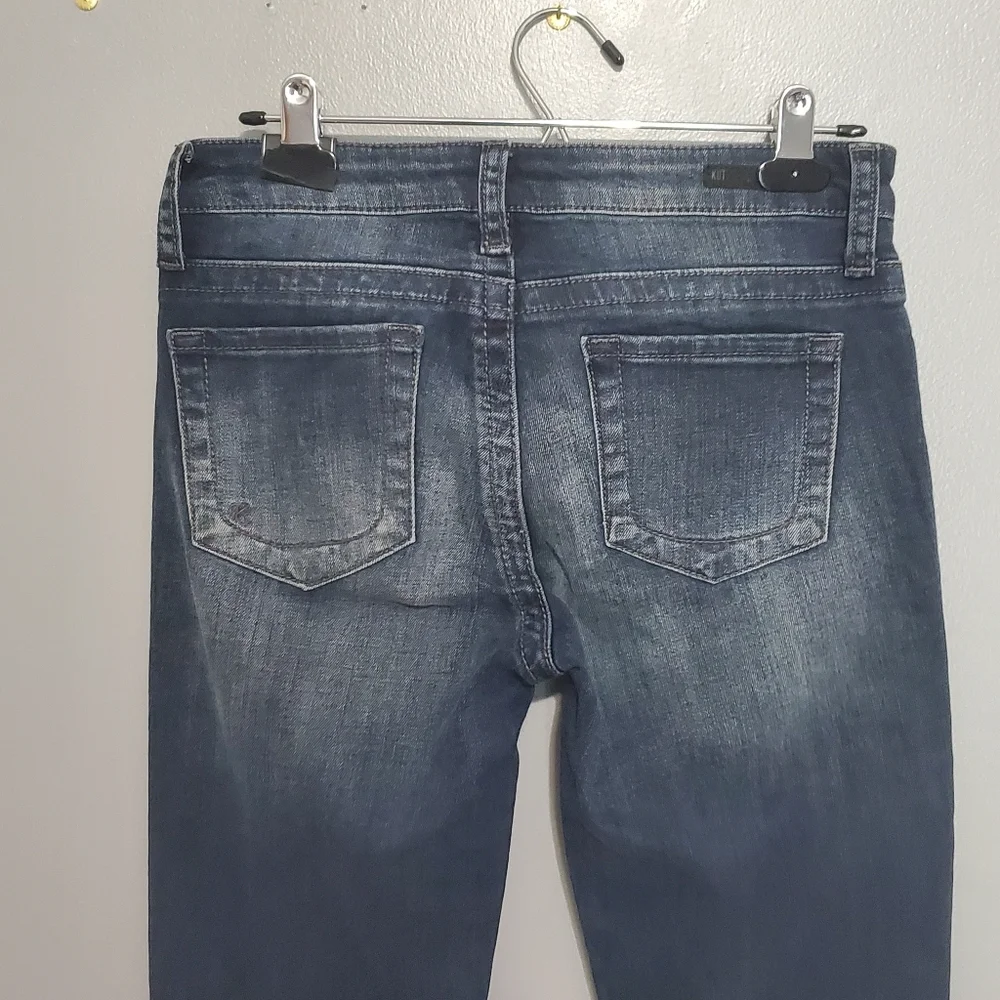 NWT Kut from the Kloth Stevie Straight Leg Womens Blue Jeans Size 2 - Picture 5 of 10